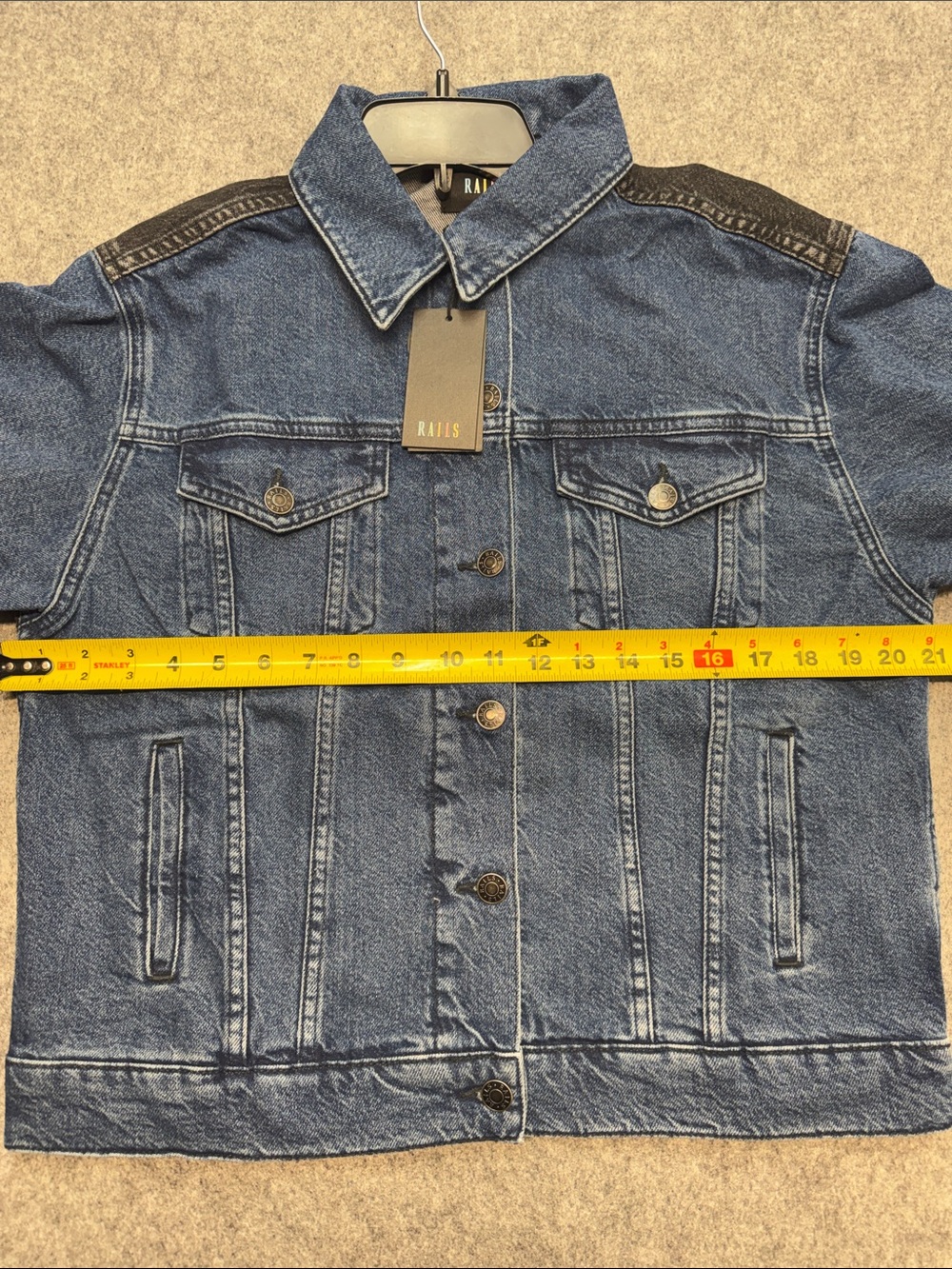 Rails the mulholland gemini color block jean jacket nwt - Picture 3 of 7